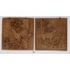 LOT OF 2 - HAND CARVED NATURE-INSPIRED WALL ART