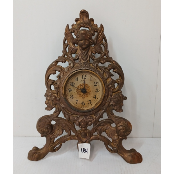 GILBERT CO. CAST MANTEL CLOCK