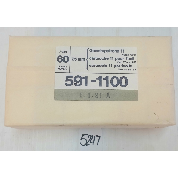 AMMO: QTY OF 7.5XSS SWISS - SEALED