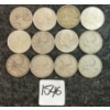 Image 1 : LOT OF 12 - 1939-1965 CDN 25 CENT COINS 