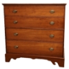 Image 1 : FEDERAL STYLE CHERRY LINEN STORAGE CHEST W/ DRAWERS