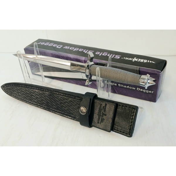 HIBBEN KNIVES SINGLE SHADOW DAGGER W/ SHEATH
