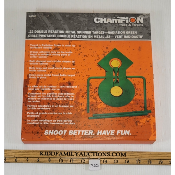 CHAMPION .22 DOUBLE REACTION METAL SPINNER TARGET