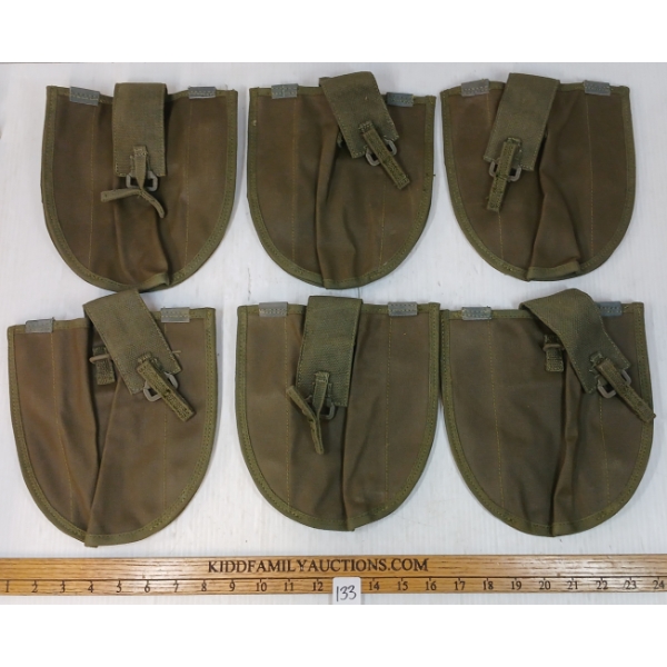 LOT OF 6 - 1965 TRENCH SHOVEL COVERS