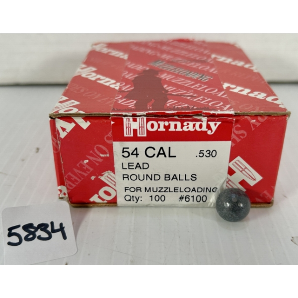BULLETS: APPROX 90X HORNADY .54 CAL ROUND BALLS