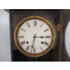 Image 3 : UNKNOWN DARK WOOD WALL CLOCK