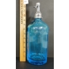 Image 2 : THE PROPERTY OF JOB WRAGG LTD - AZURE BLUE ACID-ETCHED - SYPHON BOTTLE