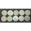Image 2 : LOT OF 10 - 1941-1960 CDN 10 CENT COINS