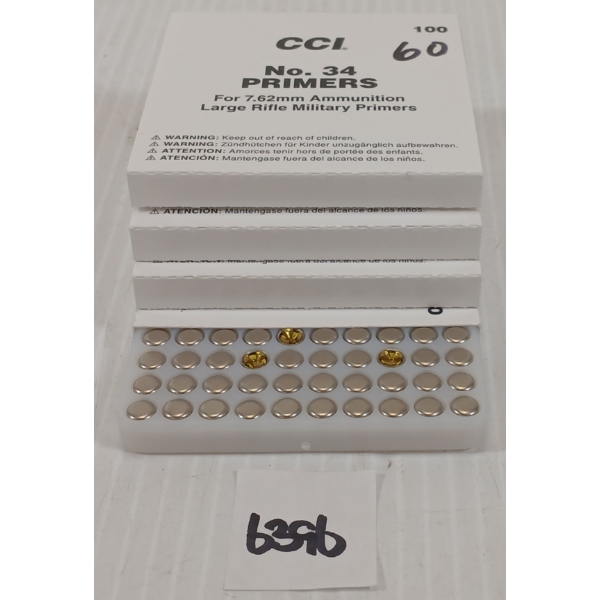 PRIMERS: APPROX 360X CCI NO. 34 LARGE RIFLE PRIMERS