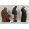 Image 2 : LOT OF 3 - FOLK ART CARVINGS - INCL PRIEST