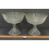 Image 1 : LOT OF 2 - PRESSED GLASS COMPOTES