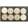 Image 2 : LOT OF 8 - 1939-1964 CDN 25 CENT COINS