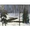 Image 2 : "MARCH SNOWS" BY DOROTHY PARSONS(1915 - 2010) - FRAMED OIL ON BOARD