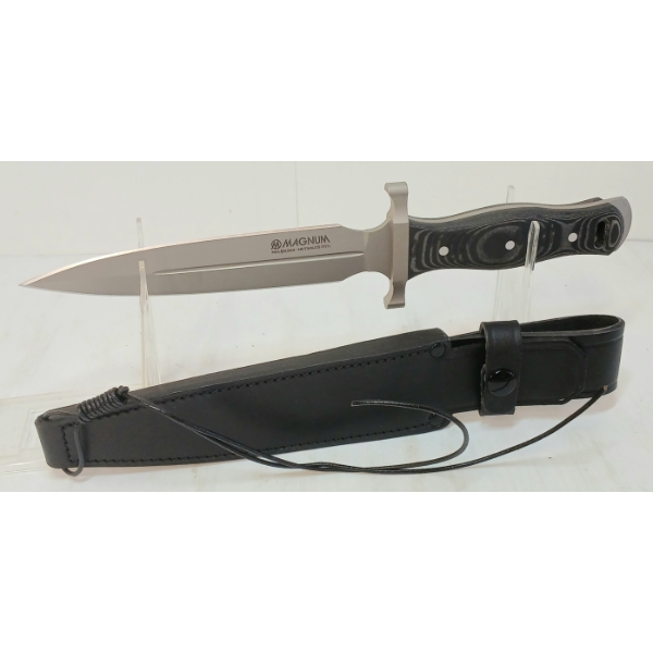 MAGNUM KNIFE W/ LEATHER SHEATH