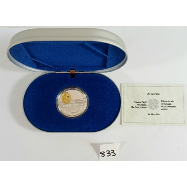 1991 CDN $20 SILVER COIN - THE SILVER DART
