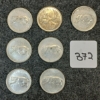 Image 1 : LOT OF 7 - 1967 CDN 25 CENT COINS 