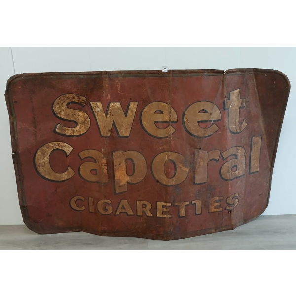 SWEET CAPORAL CIGARETTES SST SIGN