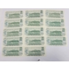 Image 2 : LOT OF 14 - 1973 CDN $1 BANKNOTES