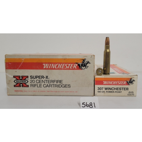 AMMO: 40X .307 WIN 180GR. SP 