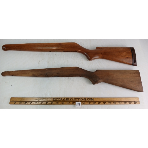 LOT OF 2 - KNIGHT RIFLES & MISC GUN STOCKS