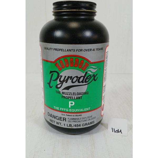 POWDER: HODGDON PYRODEX P / FFFG MUZZLEOADING PROPELLANT - 1LB