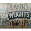 Image 2 : PLAYER'S "WEIGHTS" CIGARETTES - FRAMED AD - C. 1920'S-1940'S