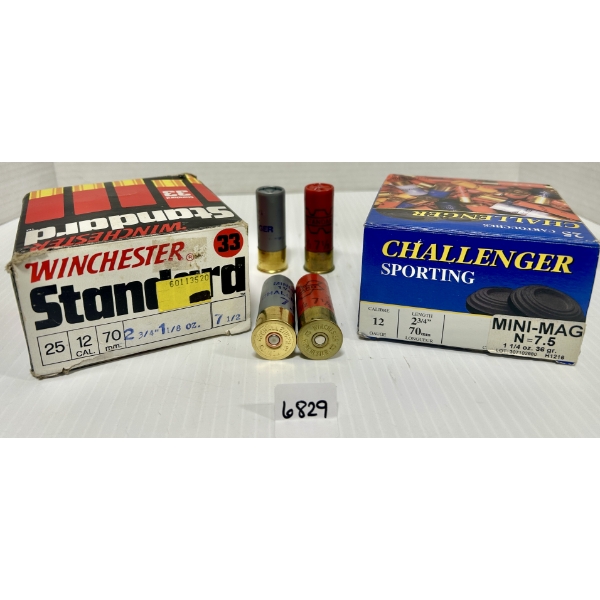 AMMO: 50X 12 GA 2-3/4 IN - #7.5