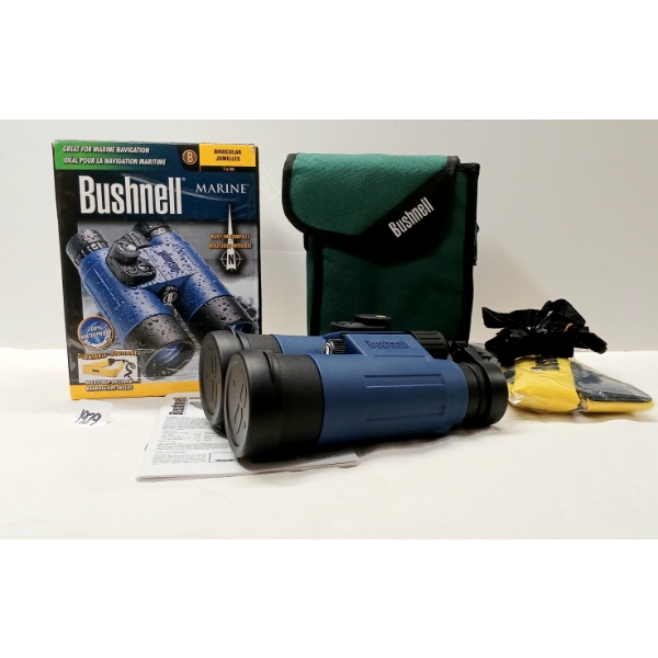 BUSHNELL MARINE 7X50 BINOCULARS W/ BUILT-IN COMPASS
