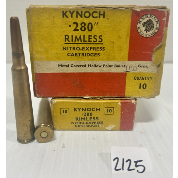 AMMO: 20X KYNOCH .280 ROSS - 160 GR HP