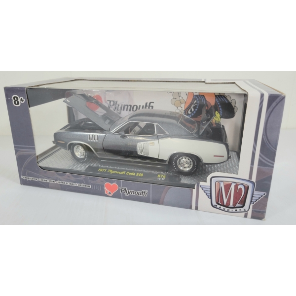 M2 DIECAST PLYMOUTH 1971 CUDA 340 - SEALED