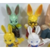 Image 5 : LOT OF 8 - KNICKERBOCKER & HARETT-GILMAR PLASTIC BUNNY COINBANKS