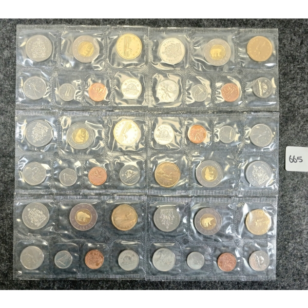 LOT OF 6 - 2002 CDN UNCIRCULATED PROOF SETS