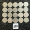 Image 1 : LOT OF 20 - 1937-1966 CDN 25 CENT COINS