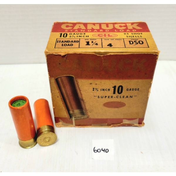 AMMO: 25X CIL 10 GA 2 3/4 IN NO 4 