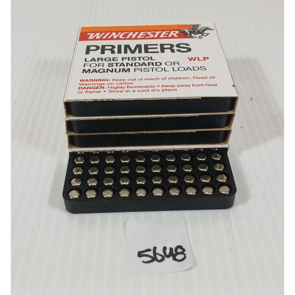 PRIMERS: 400X WINCHESTER NO. WLP LARGE PISTOL PRIMERS