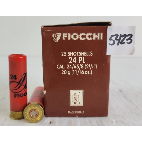 AMMO: 25X FIOCCHI 24GA - 2-1/2IN - #5 SHOT