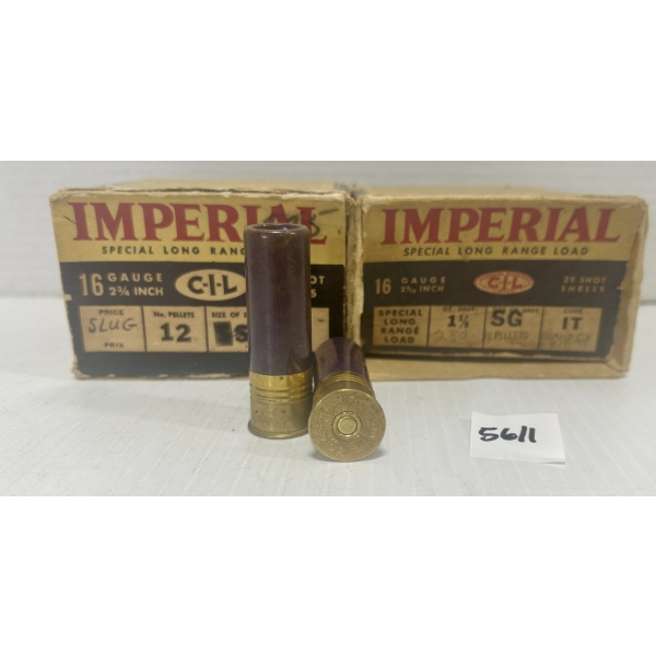 AMMO: 31X CIL 16 GA 2-3/4IN SLUGS & BUCKSHOT