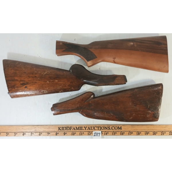 LOT OF 3 - MISC BUTT STOCKS
