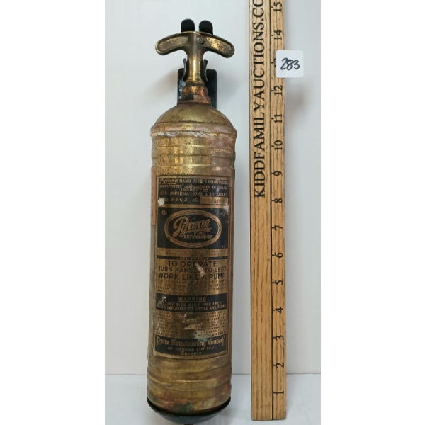 PYRENE BRASS HAND FIRE EXTINGUISHER