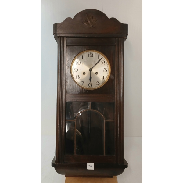 GERMAN "TIME & STRIKE" 8 DAY WALL CLOCK