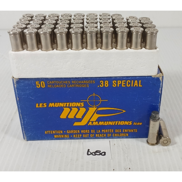 AMMO: 50X MJP .38 SPL 