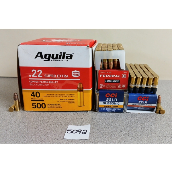 AMMO: 690X MIXED .22 LR - 28, 40 & 45GR 
