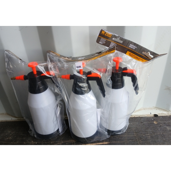 LOT OF 3 - BE AGRI EASE HANDHELD SPRAYERS - 2L