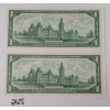Image 2 : LOT OF 2 - 1967 CDN UNCIRCULATED $1 BANKNOTES