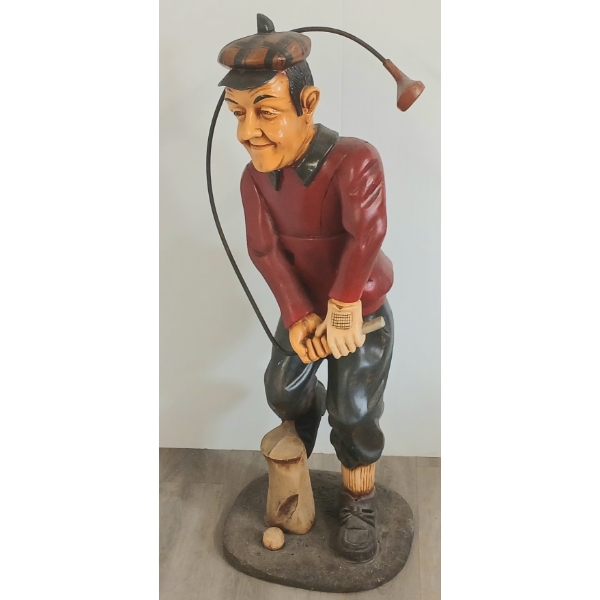 VINTAGE GOLFER STATUE - 3 FOOT