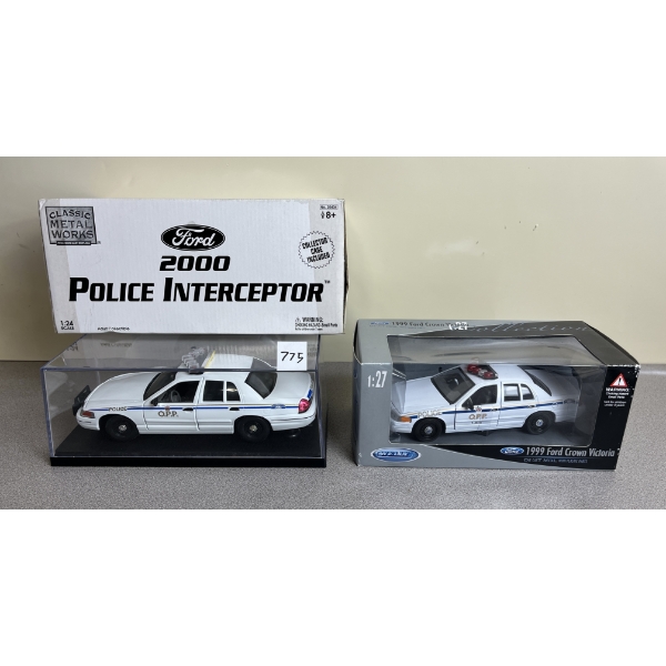 LOT OF 2: ONTARIO PROVINCIAL POLICE MODEL CARS