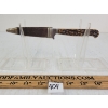 Image 2 : WWI GERMAN PRIVATE PURCHASE KNIFE W/ LEATHER SCABBARD