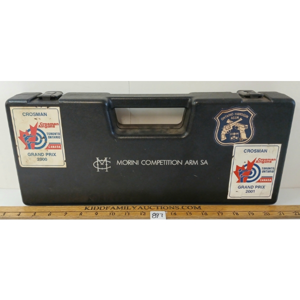 MORINI COMPETITION ARMS SA CASE W/ AIRGUN ACCESSORIES