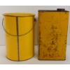Image 3 : LOT OF 2 - SHELL WHITE PETROLATUM & MOTOR OIL CANS - GAL & 5 KG