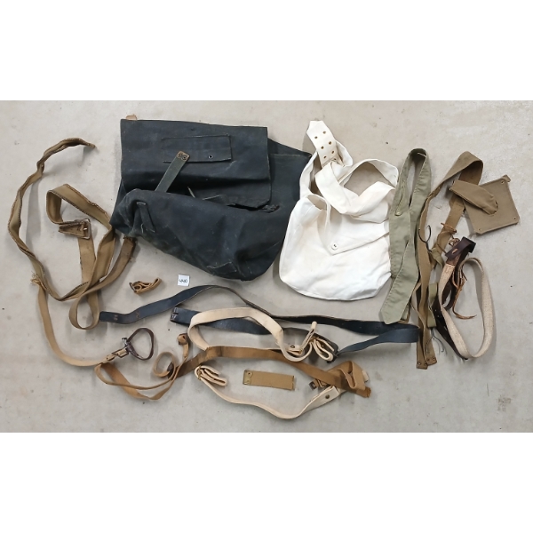 JOB LOT - UNMARKED SLINGS, BELTS & BACKPACK